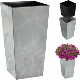 Donica ogrodowa Pesaro 19 cm szary beton