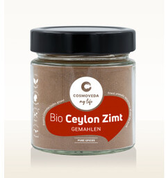 BIO Cynamon z Cejlonu 80g Cosmoveda (nowe szklane