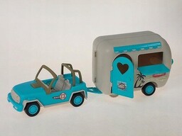Auto Z Przyczepą Kempingową 44X19X12,5Cm, Adar
