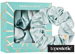 Crystallove Gumka do Włosów Jedwabna (amazonit) 1 szt