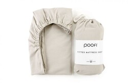 Poofi Prześcieradło do łóżeczka organic 70x140 Latte