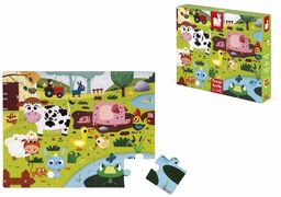 Janod - Children''s Tactile Puzzle, Farm Animals, 20