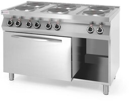 KUCHNIA ELEKTRYCZNA 6-PŁYTOWA KITCHEN LINE Z KONWEKCYJNYM PIEKARNIKIEM