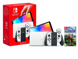 Nintendo Switch OLED Biały + Minecraft Konsola Switch