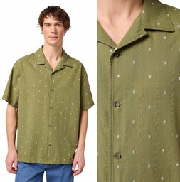 Wrangler RESORT SHIRT Dusty Olive LUŹNA ZIELONA KOSZULA