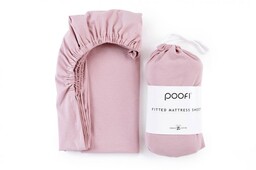 Poofi Prześcieradło do łóżeczka organic 70x140 Piwonia