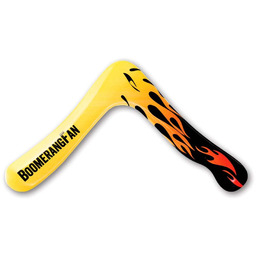 BoomerangFan BumerangFanFIRE-R 35,5 cm ogień praworęczny bumerang