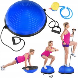 Platforma Balansowa Trener Równowagi Półpiłka 58CM Z Linkami