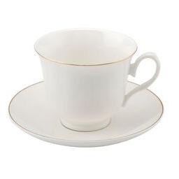 Filiżanki ze spodkiem Classic 240 ml 6 sztuk