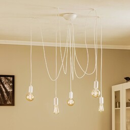Lampa wisząca Spider Nowodvorski Lighting, możliwość ściemniania, biały