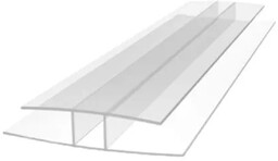H-profil łączący 3000mm poliwęglan bezbarwny 6mm