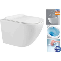 Miska WC premium 48x37x37 cm, spłukiwanie tajfun tornado