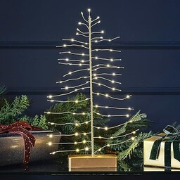 Ginger Ray Złoty podświetlany drut LED choinka kominek