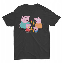 Koszulka Dziecięca-Świnka Peppa-Mix Kolory- 146 L