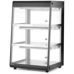 HENDI Witryna grzewcza nastawna, czarna, 230V/500 W, 120