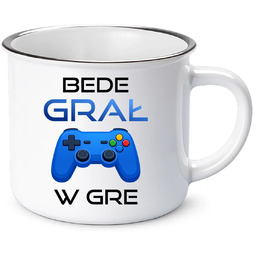 Bede grał w gre - kubek emaliowany