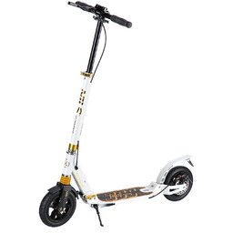 Nils Extreme Hulajnoga HM209T 200mm biało-złota hamulec tarczowy