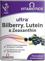 Ultra Bilberry Lutein + Zeaxanthin 30 tabl., Vitabiotics