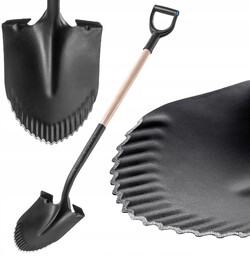 Łopata Szpadel Ostry 130cm Metalowy Ogrodowy Solidny Ergonomiczny