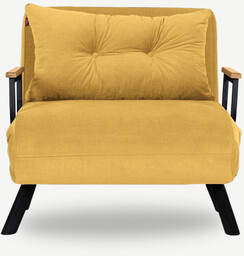 Fotel Sando Single Mustard, żółty
