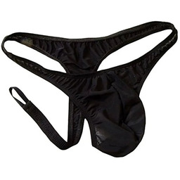 Męskie Stringi z Satyny Zdejmowane z Przodu -