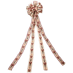 Kokarda dekoracyjna na choinkę dziadek do orzechów 130x33