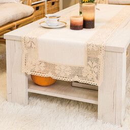 Markizeta Obrus bieżnik 60x120 012 kremowy Rachela