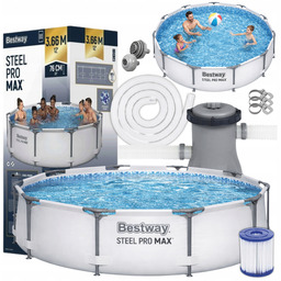 Basen 56416 Ogrodowy Stelażowy 366x76cm Bestway