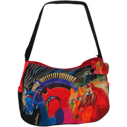 Zeckos Laurel Burch Medium Hobo Zipper Top, 38