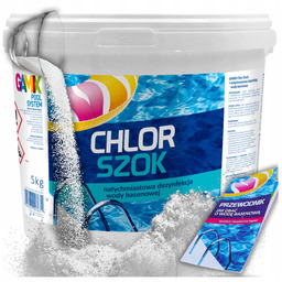 Chlor Szok 5KG Shock Chemia Basenowa Dezynfekcja Wody