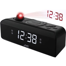 JVC Radiobudzik RA-E211B Czarny, Tuner FM/AM, Wyświetlacz LED,