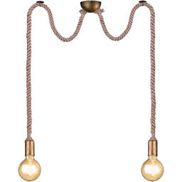 Lampa loft pająk vintage lina wisząca ROPE 310100204