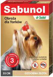 Sabunol - Obroża ozdobna złota 35cm