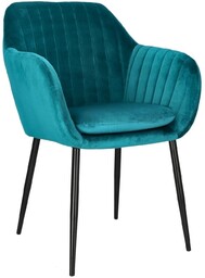 Krzesło Emilia Velvet bottle green/black