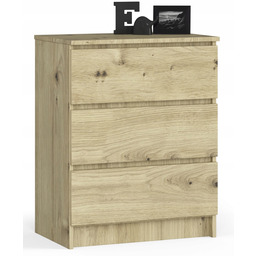 Komoda szafka K60 3 szuflady dąb artisan Akd