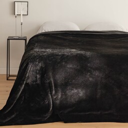 Narzuta Futrzana Przeszywana w Geometryczny Wzór Abraco 200x220