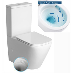 Kompakt WC premiunm 815x385x630 mm spłukiwanie tajfun tornado
