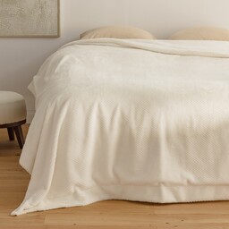 Narzuta Futrzana Przeszywana w Geometryczny Wzór Abraco 200x220