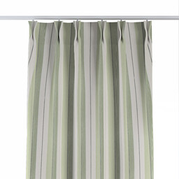 Zasłona na haczykach flex podwójnych, zielone pasy, Vibes