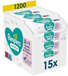 PAMPERS Chusteczki nawilżane Sensitive (1200 szt.)