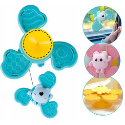 2 x Fidget Spinner 3x Wirująca Grzechotka Zabawka
