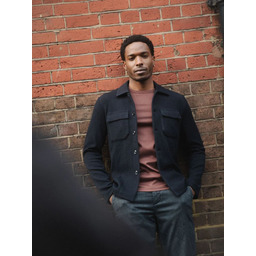 Mos Mosh Gallery Męska marynarka MMGAustin Knit Overshirt