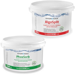 Hydroidea PhosSorb AlgoSplit Zestaw Usuwa Glony w oczku