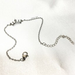 Bransoletka celebrytka srebrna Korona