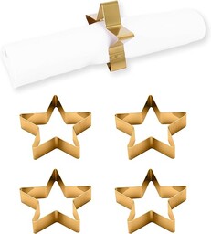 ECHTWERK Authentik Zestaw 4 obrączek na serwetki ze