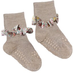 GoBabyGo skarpetki antypoślizgowe dla dziewczynki LIBERTY BAMBOO Sand/Katie
