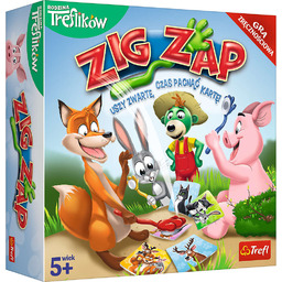 Rodzina Trefilków, Zig Zap, gra planszowa,Trefl