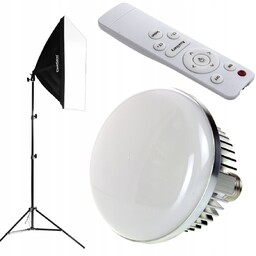 Lampa Softbox 40x40 cm Żarówka 85W Led Statyw