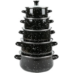 Herzberg HG04128, 10-częściowy zestaw garnków i garnków ze