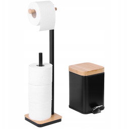 Zestaw łazienkowy Kosz na śmieci Stojak na papier